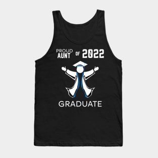 Proud aunt of 2022 graduate blue Tank Top